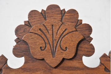 アメリカアンティーク　1890年から1900年頃　Ansonia Clock Company(アンソニア)　南国風の植物模様が美しい置き時計　(R-091800)