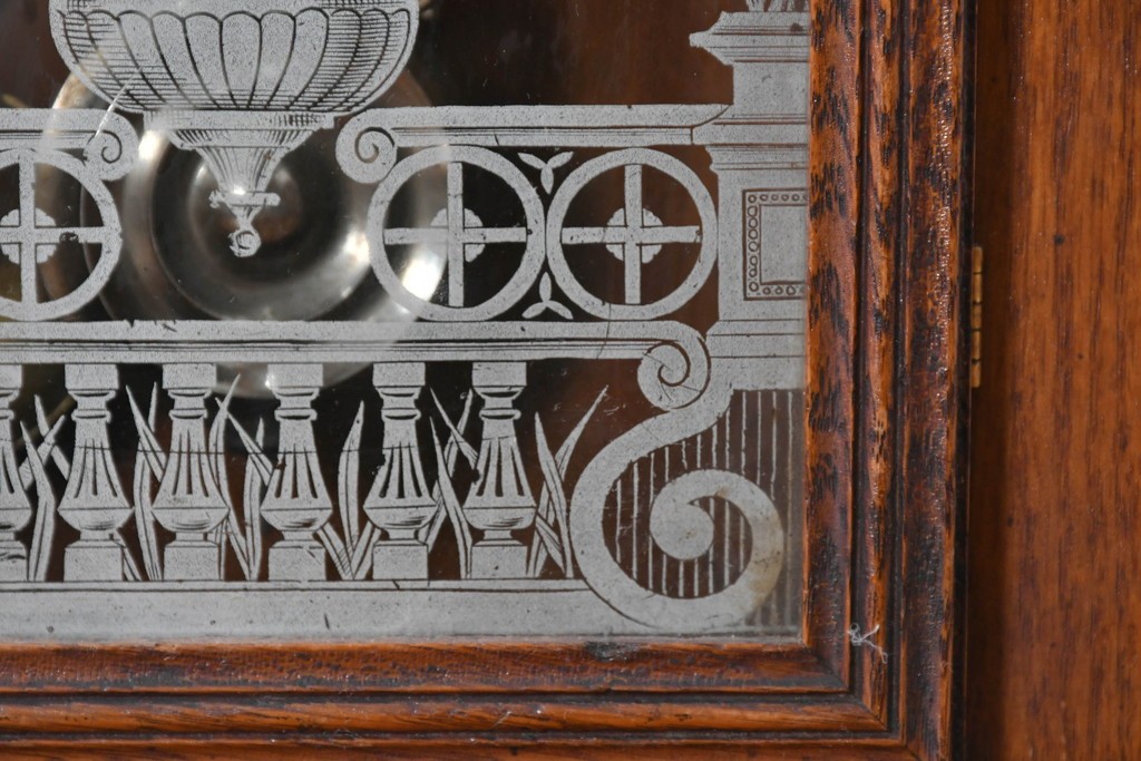 アメリカアンティーク　1890年から1900年頃　Ansonia Clock Company(アンソニア)　南国風の植物模様が美しい置き時計　(R-091800)