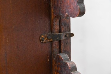 アメリカアンティーク　1890年から1900年頃　Ansonia Clock Company(アンソニア)　南国風の植物模様が美しい置き時計　(R-091800)