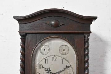 ドイツアンティーク　1920年から1930年頃　　KIENZLE(キンツレ)　ツイスト装飾と曲線的な天板が美しい重厚な置き時計　(R-091801)