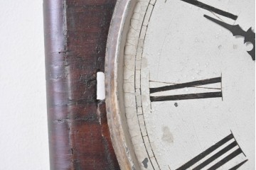 アメリカアンティーク　1880年から1900年頃　William L. Gilbert Clock Company(ウィリアム・L・ギルバート・クロック・カンパニー)　深みのある木色と木目が上品な掛け時計　(R-091804)