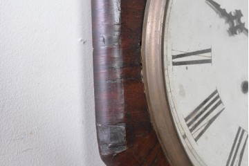 アメリカアンティーク　1880年から1900年頃　William L. Gilbert Clock Company(ウィリアム・L・ギルバート・クロック・カンパニー)　深みのある木色と木目が上品な掛け時計　(R-091804)