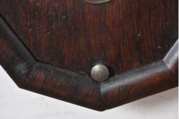 アメリカアンティーク　1880年から1900年頃　William L. Gilbert Clock Company(ウィリアム・L・ギルバート・クロック・カンパニー)　深みのある木色と木目が上品な掛け時計　(R-091804)
