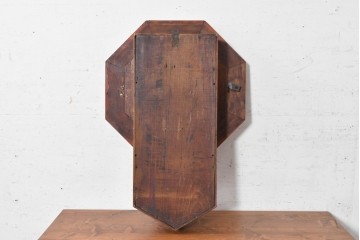 アメリカアンティーク　1870年頃　Ansonia Brass and Copper Co.(アンソニア・ブラス・アンド・カッパー)　美しい木目を楽しめる上品な佇まいの掛け時計　(R-091807)