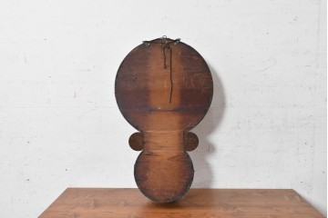 アメリカアンティーク　1880年頃　E. INGRAHAM&CO(イングラハム社)　ゴールドカラーの枠を配したレトロなだるま時計　(R-091808)