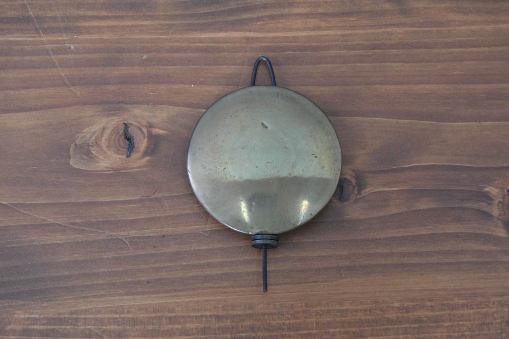 アメリカアンティーク　1900年頃　New Haven Clock Co.(ニューヘブン社)　金色の縁取りと菱形模様が印象的な八角形の掛け時計　(R-091812)