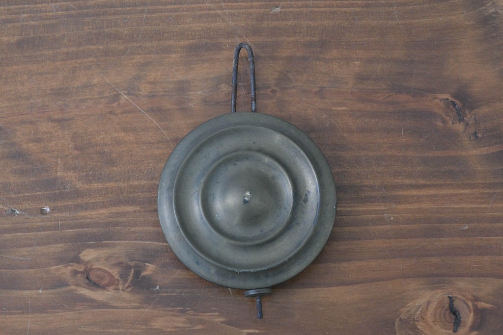 アメリカアンティーク　1900年頃　New Haven Clock Co.(ニューヘブン社)　金色の縁取りがクラシカルな八角形の掛け時計　(R-091813)