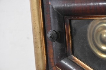 アメリカアンティーク　E.N.WELCH(ウェルチ)社　1890年から1890年頃　金色の縁取りがクラシカルな掛け時計　(R-091816)