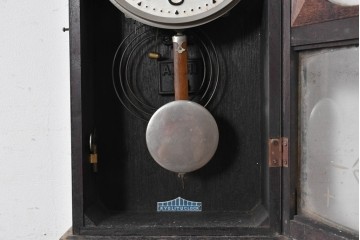 和製ヴィンテージ　昭和中期　協立時計工業株式会社(Kyoritu Clock)　花や葉の装飾が上品な掛け時計　(R-091817)
