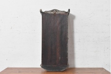 和製ヴィンテージ　昭和中期　協立時計工業株式会社(Kyoritu Clock)　花や葉の装飾が上品な掛け時計　(R-091817)