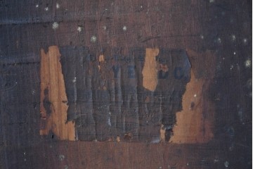 アメリカアンティーク　1900年頃　WATERBURY CLOCK CO.(ウォーターベリー)　花モチーフの装飾と金色のラインがお洒落な掛け時計　(R-091824)