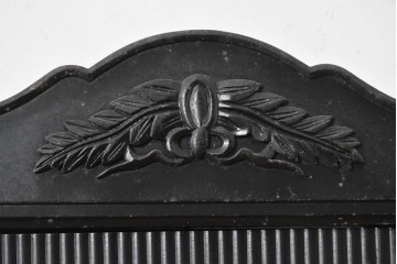 和製ヴィンテージ　昭和中期　Meiji(明治時計社)　クラシカルな装飾と金文字が目を惹く大型の掛け時計　(R-091825)