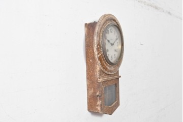 和製アンティーク　明治期から大正期　今津時計製造所(IMAZU CLOCK MANUFACTORY)　振り子窓付き掛け時計　(R-091831)