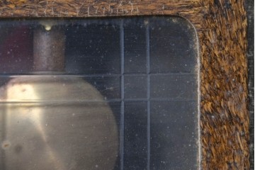 和製アンティーク　明治期から大正期　今津時計製造所(IMAZU CLOCK MANUFACTORY)　振り子窓付き掛け時計　(R-091831)