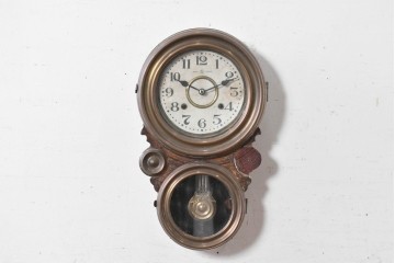 和製アンティーク　大正期　精工舎(SEIKOSHA、セイコー)　MADE(Y)TOKYO　だるま型が特徴的な掛け時計　(R-091834)