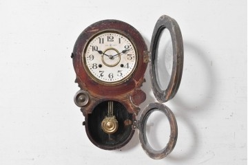 和製アンティーク　大正期　精工舎(SEIKOSHA、セイコー)　MADE(Y)TOKYO　だるま型が特徴的な掛け時計　(R-091834)