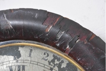 アメリカアンティーク　1870年頃　Ansonia Clock Company(アンソニア)　ローマ数字と日付目盛りを配した丸型文字盤の掛け時計　(R-091835)
