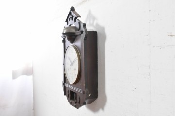 和製アンティーク　大正期から昭和初期　加賀屋商店　RUBY(ルビー)　ベルと24時間表記文字盤を備えた掛け時計　(R-091839)