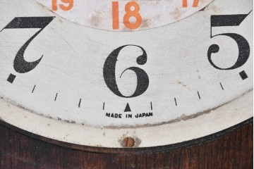 和製アンティーク　大正期から昭和初期　加賀屋商店　RUBY(ルビー)　ベルと24時間表記文字盤を備えた掛け時計　(R-091839)