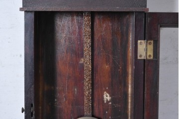 アメリカアンティーク　1920年頃　Ansonia Clock Company(アンソニア)　特大サイズ　丸型文字盤とガラス窓の掛け時計　(R-091840)