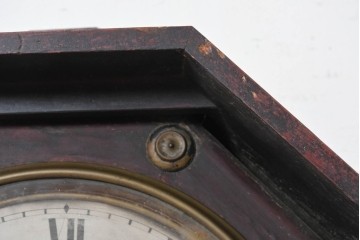 アメリカアンティーク　1880年から1910年頃　Seth Thomas Clock Company(セス・トーマス)　八角形ケース付き掛け時計　(R-091841)