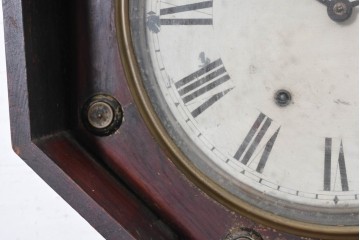 アメリカアンティーク　1880年から1910年頃　Seth Thomas Clock Company(セス・トーマス)　八角形ケース付き掛け時計　(R-091841)