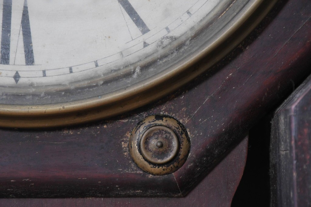 アメリカアンティーク　1880年から1910年頃　Seth Thomas Clock Company(セス・トーマス)　八角形ケース付き掛け時計　(R-091841)