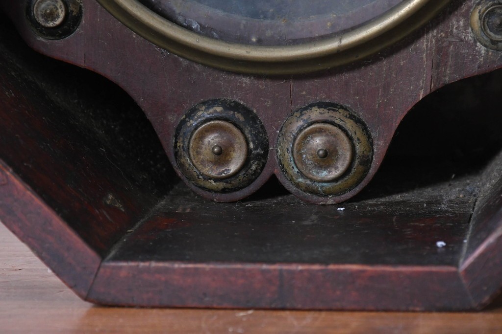 アメリカアンティーク　1880年から1910年頃　Seth Thomas Clock Company(セス・トーマス)　八角形ケース付き掛け時計　(R-091841)