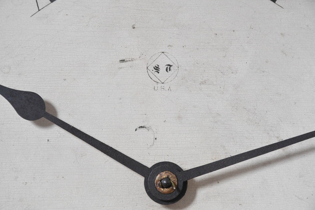 アメリカアンティーク　1880年から1910年頃　Seth Thomas Clock Company(セス・トーマス)　八角形ケース付き掛け時計　(R-091841)