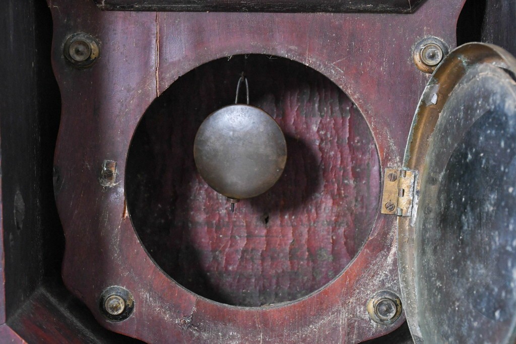 アメリカアンティーク　1880年から1910年頃　Seth Thomas Clock Company(セス・トーマス)　八角形ケース付き掛け時計　(R-091841)
