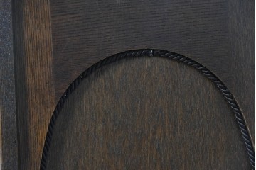 中古　美品　松永工房　Continue(カンティーニュ)　葡萄の彫刻がアクセントの姿見付きワードローブ　定価推定50万円以上　(R-091847)