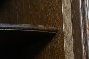 中古　美品　松永工房　Continue(カンティーニュ)　葡萄の彫刻がアクセントの姿見付きワードローブ　定価推定50万円以上　(R-091847)