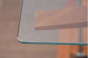 中古　美品　porada(ポラダ)　アクタス取り扱い　希少な廃番品!　AWARD P.C DESK(LOOP DESK)　回転式マウス置き付きPCデスク　(R-091850)