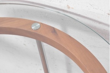 中古　美品　porada(ポラダ)　アクタス取り扱い　希少な廃番品!　AWARD P.C DESK(LOOP DESK)　回転式マウス置き付きPCデスク　(R-091850)