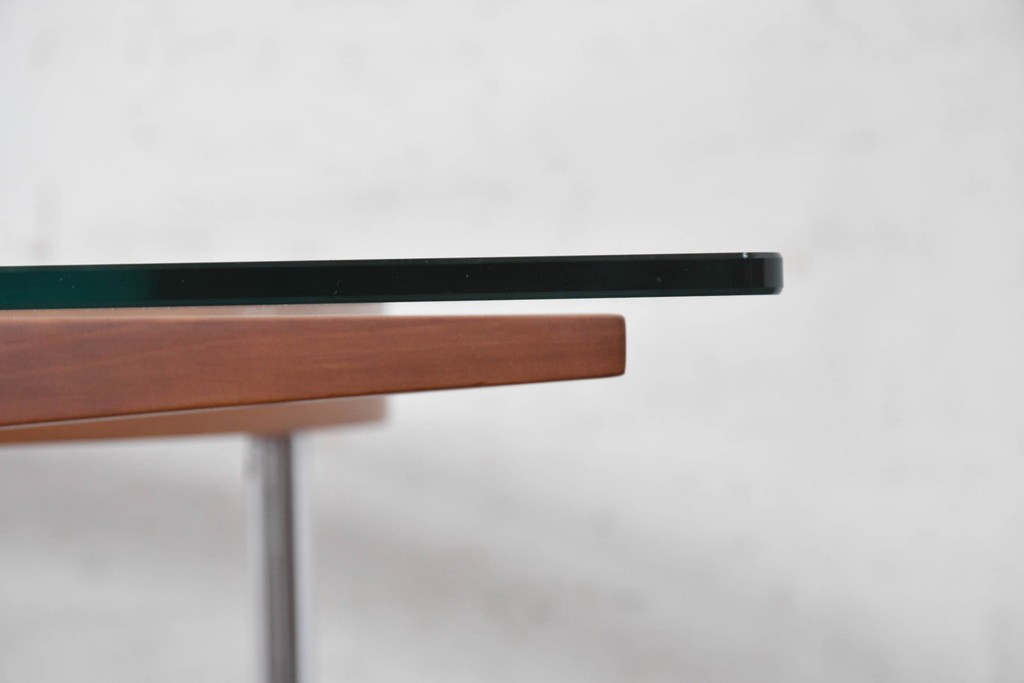中古　美品　porada(ポラダ)　アクタス取り扱い　希少な廃番品!　AWARD P.C DESK(LOOP DESK)　回転式マウス置き付きPCデスク　(R-091850)