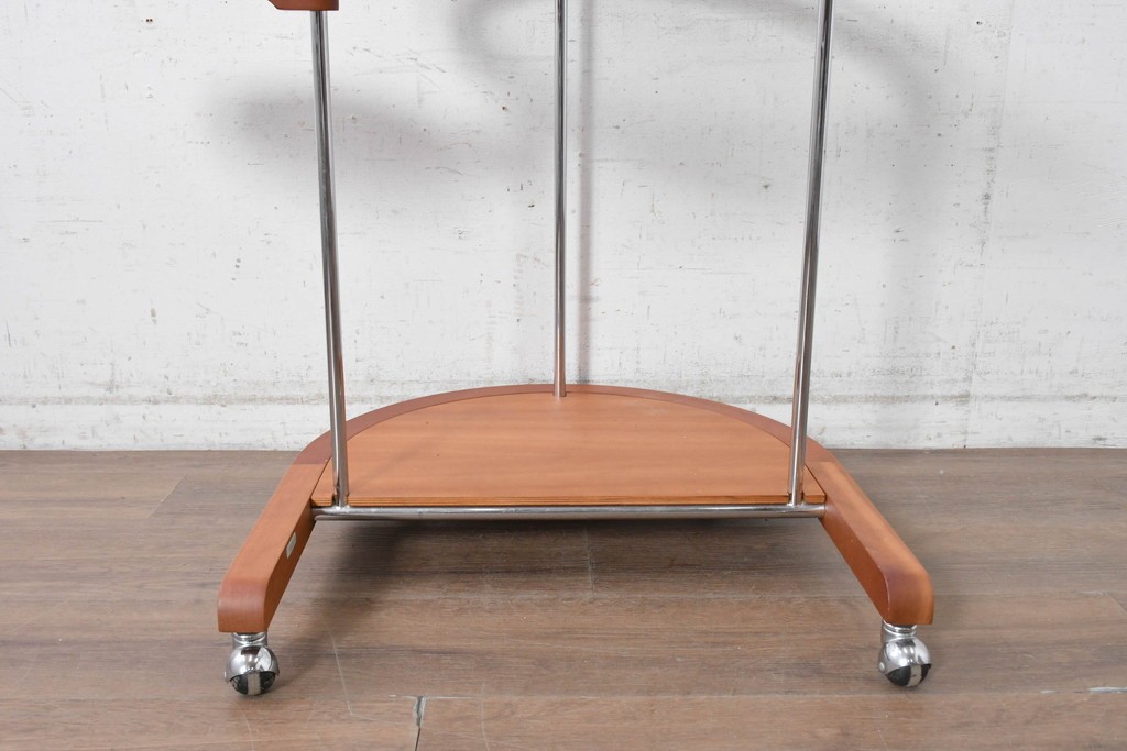 中古　美品　porada(ポラダ)　アクタス取り扱い　希少な廃番品!　AWARD P.C DESK(LOOP DESK)　回転式マウス置き付きPCデスク　(R-091850)