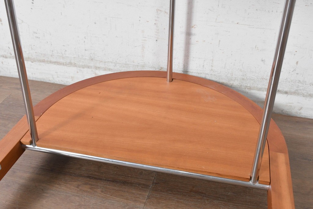 中古　美品　porada(ポラダ)　アクタス取り扱い　希少な廃番品!　AWARD P.C DESK(LOOP DESK)　回転式マウス置き付きPCデスク　(R-091850)