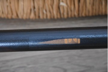 中古　松本民芸家具　SE型ラッシチェア　弧を描く背板と編み座が美しいチェア4脚セット　定価約15万円　(R-091852)