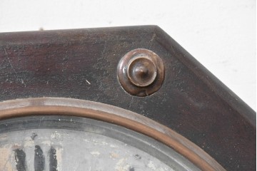 アンティーク時計　明治期から大正期　人物画を配した八角形の掛け時計　(R-091855)