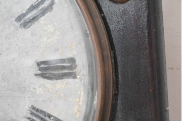 アンティーク時計　明治期から大正期　人物画を配した八角形の掛け時計　(R-091855)