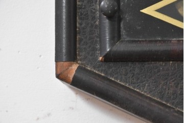 和製アンティーク　八角合長　ローマ数字文字盤の掛け時計　(R-091856)