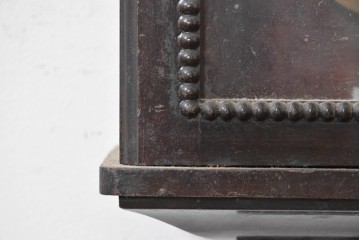 和製アンティーク　昭和初期　精工舎(SEIKOSHA、セイコー)　花モチーフの彫刻入り掛け時計　(R-091858)