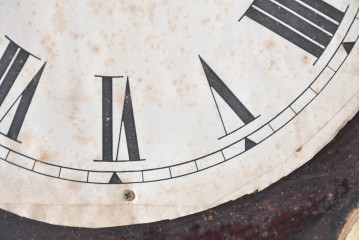 アメリカアンティーク　1880年頃　E. INGRAHAM&CO(イングラハム社)　ゴールドカラーの丸枠を配しただるま時計　(R-091859)