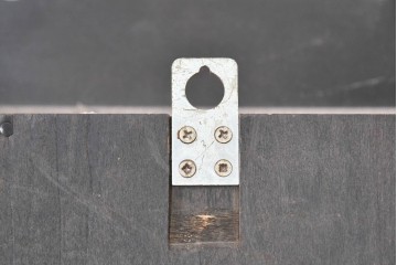 和製ヴィンテージ　昭和中期　愛知時計電機(アイチ、AICHI)　大型サイズ!!　振り子が見えるガラス扉と立体装飾の掛け時計　(R-091860)