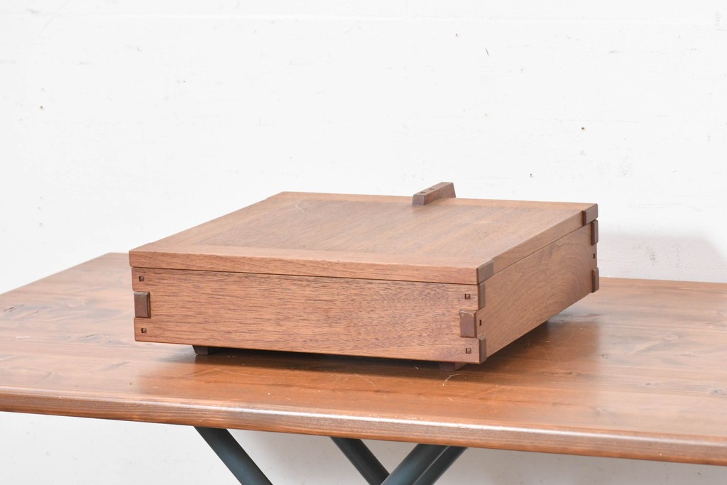 和製ヴィンテージ　ジョージナカシマ(George Nakashima)　ミラミラー(MIRA MIRROR)　BN311　木目の美しさと機能美が魅力のジュエリーボックス　(R-091861)