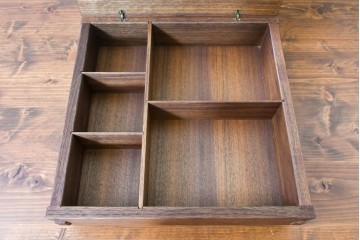 和製ヴィンテージ　ジョージナカシマ(George Nakashima)　ミラミラー(MIRA MIRROR)　BN311　木目の美しさと機能美が魅力のジュエリーボックス　(R-091861)