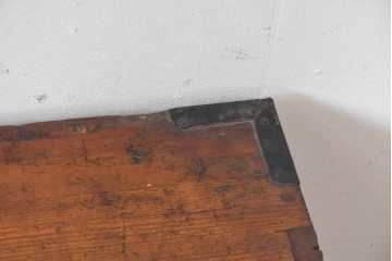 和製アンティーク　明治期　上手物　前面欅材　重厚な黒金具を配した仙台箪笥　(R-091864)