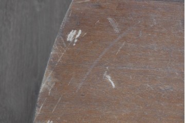 和製ヴィンテージ　特大サイズ!!　直径約130cm　折り畳み式の丸ちゃぶ台　(R-091866)