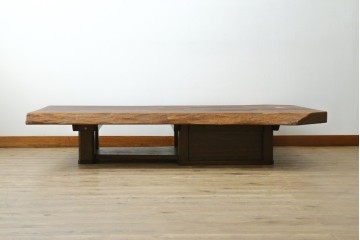 中古　美品　ダイニングテーブルと座卓の2通りで使える囲炉裏テーブル　定価約130万円　(R-091884)