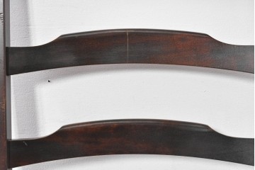 中古　北海道民芸家具　HM620　滑らかな木肌が上品なラダーバックチェア　(R-091925)